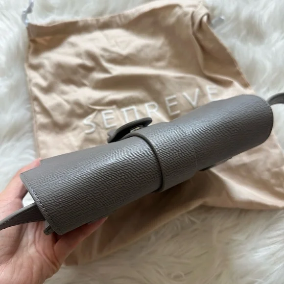 Used Excellent Condition Senreve Aria Belt Bag Grey - Picture 8 of 9